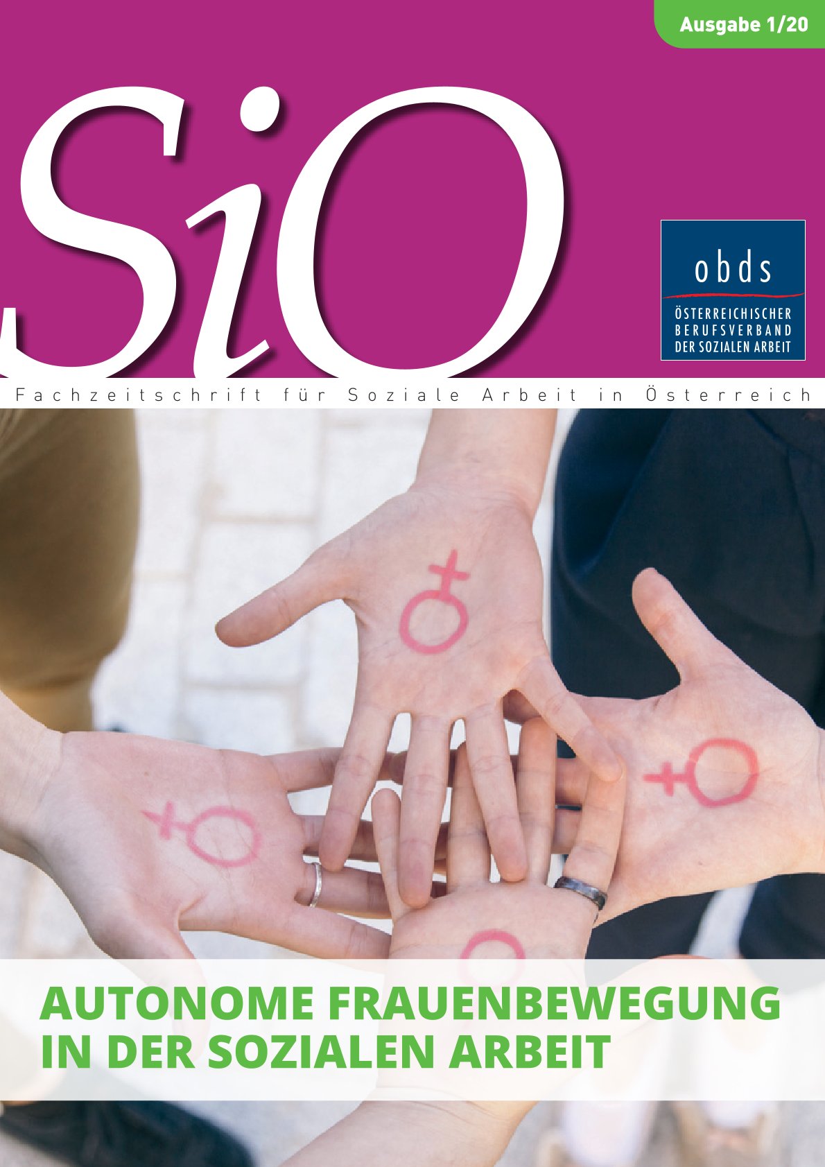 SIÖ 01.2020 Cover zum Thema Autonome Frauenbewegung