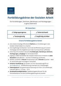 Produktdatenblatt Fortbildungsboerse obds 2026 pdf
