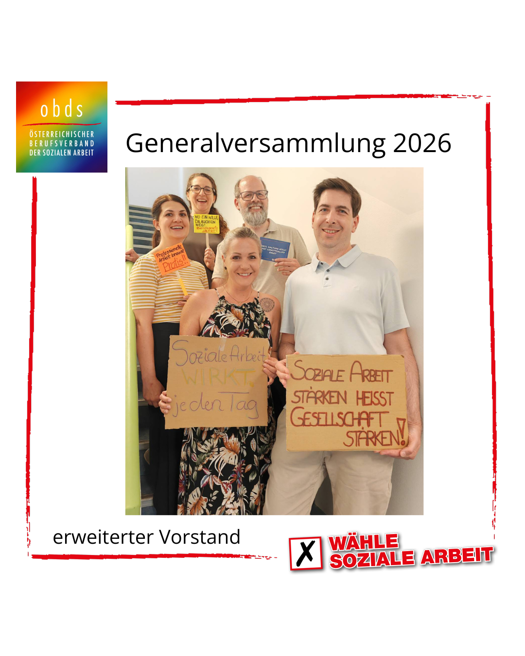 Der obds Vorstand bei der Generlaversammlung