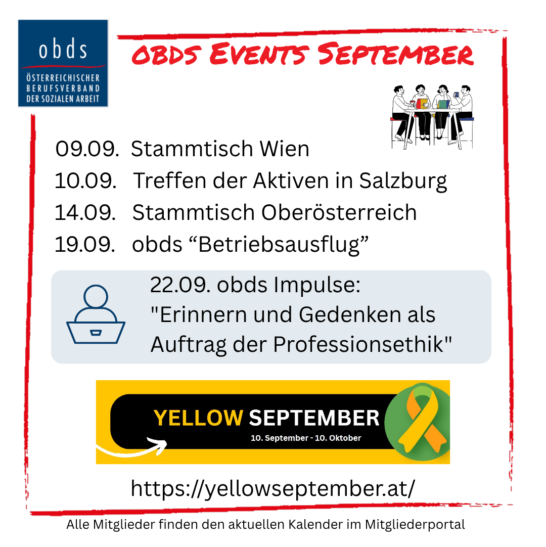 September 2026 Event Übersicht obds