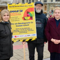 WSWD 2026 Kundgebung - Korinna Schumann, Bundesministerin für Arbeit, Soziales, Gesundheit, Pflege und Konsumentenschutz @Paul Feuersänger
